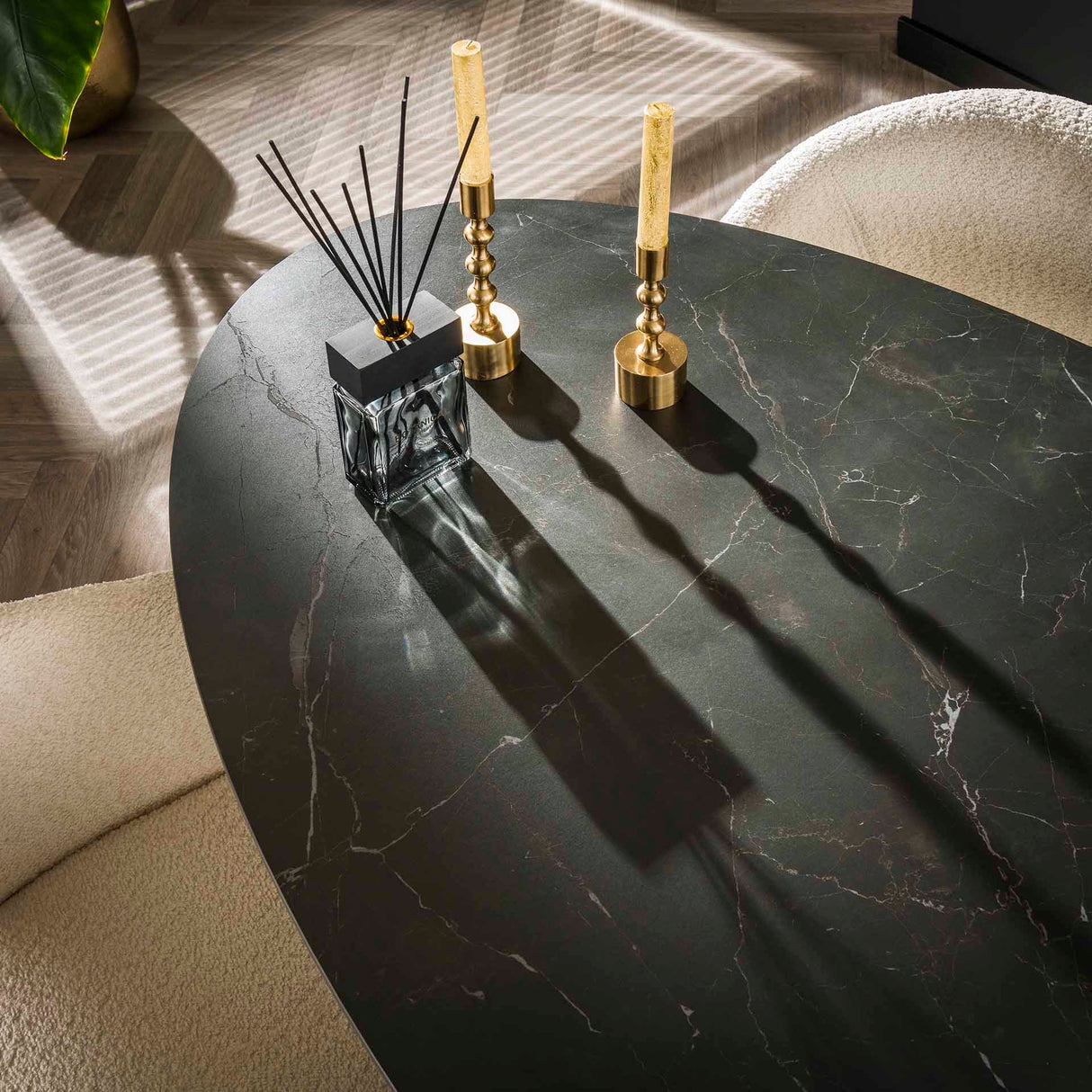 Calvin – Ovale Keramik Esstisch 180 cm - Prime Möbel