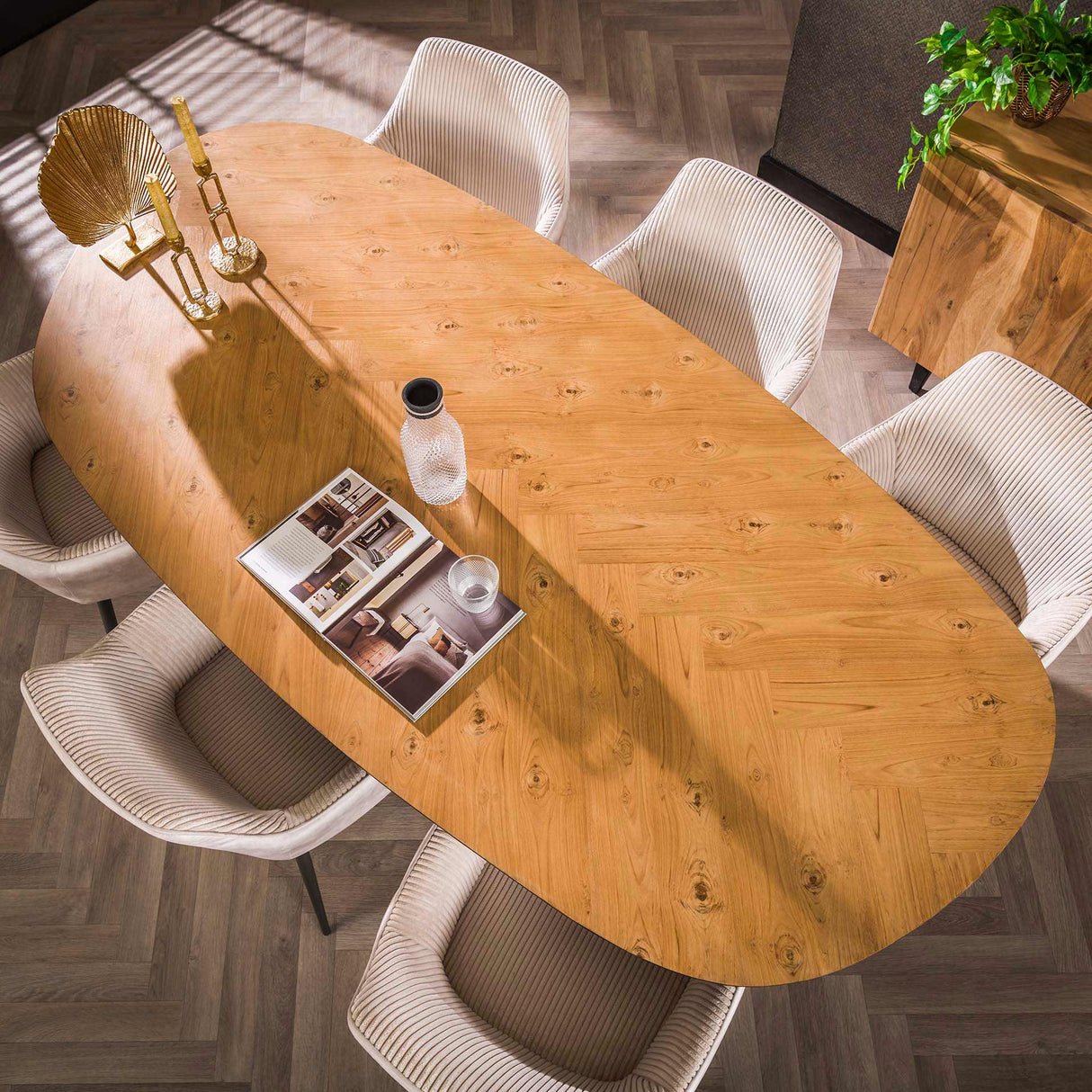 Esstisch Karl Teakholz 215 cm x 105 cm Prime Möbel