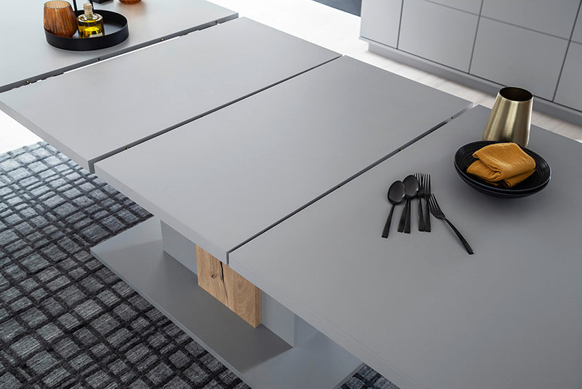 Sevilla Auszieh-Esstisch 180 -280 cm arktisgrau Prime Möbel