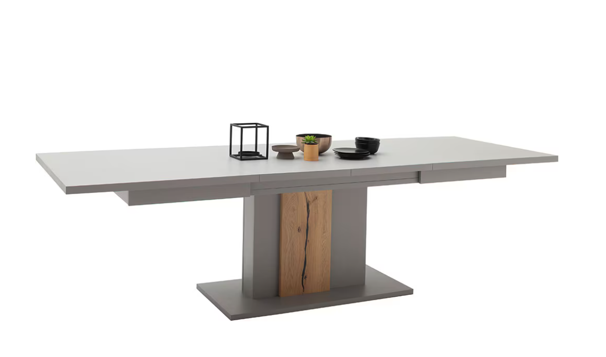 Sevilla Auszieh-Esstisch 180 -280 cm arktisgrau Prime Möbel