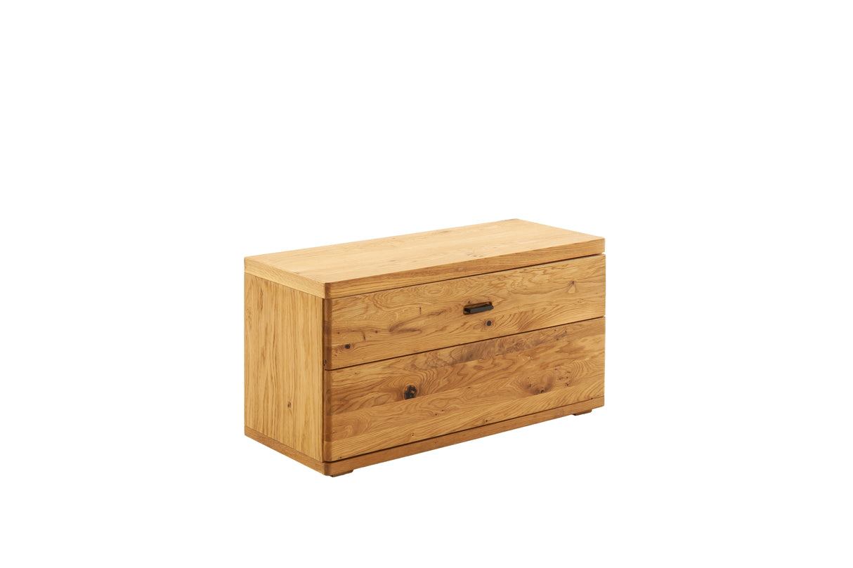 BARCELONA Garderobenbank Eiche geölt Massiv 96x 49cm Prime Möbel