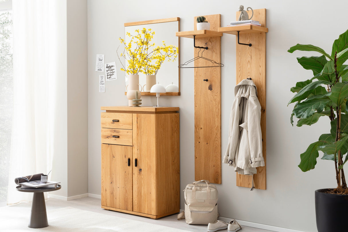 BARCELONA Prime Garderobenkombination 2 Eiche geölt Massiv Prime Möbel