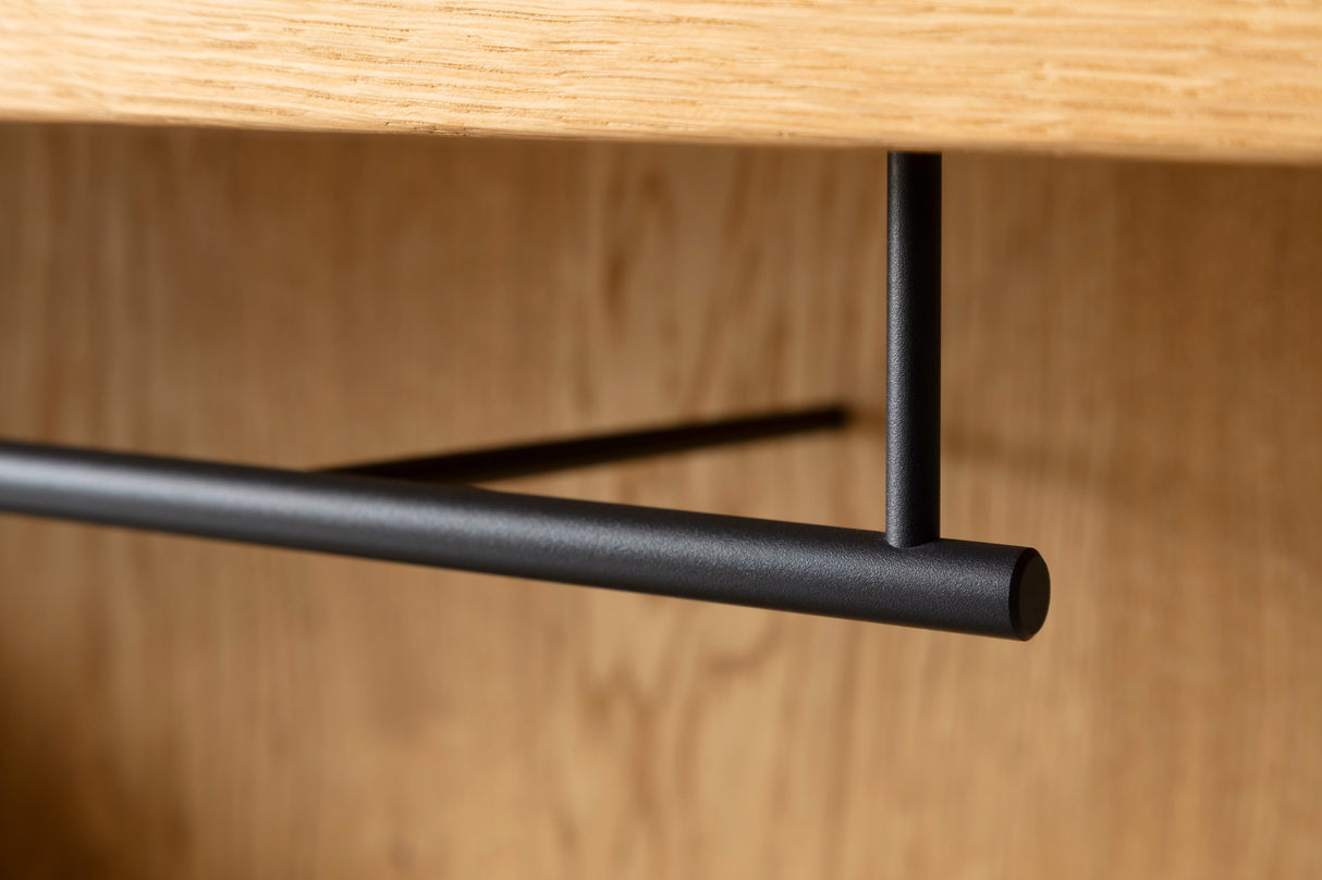 BARCELONA Garderobenpaneel mit Haken Eiche Massiv 104cm x 102cm Prime Möbel