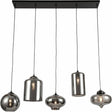Ava Rauchglas-Hängelampe 5-Light Mix - Prime Möbel