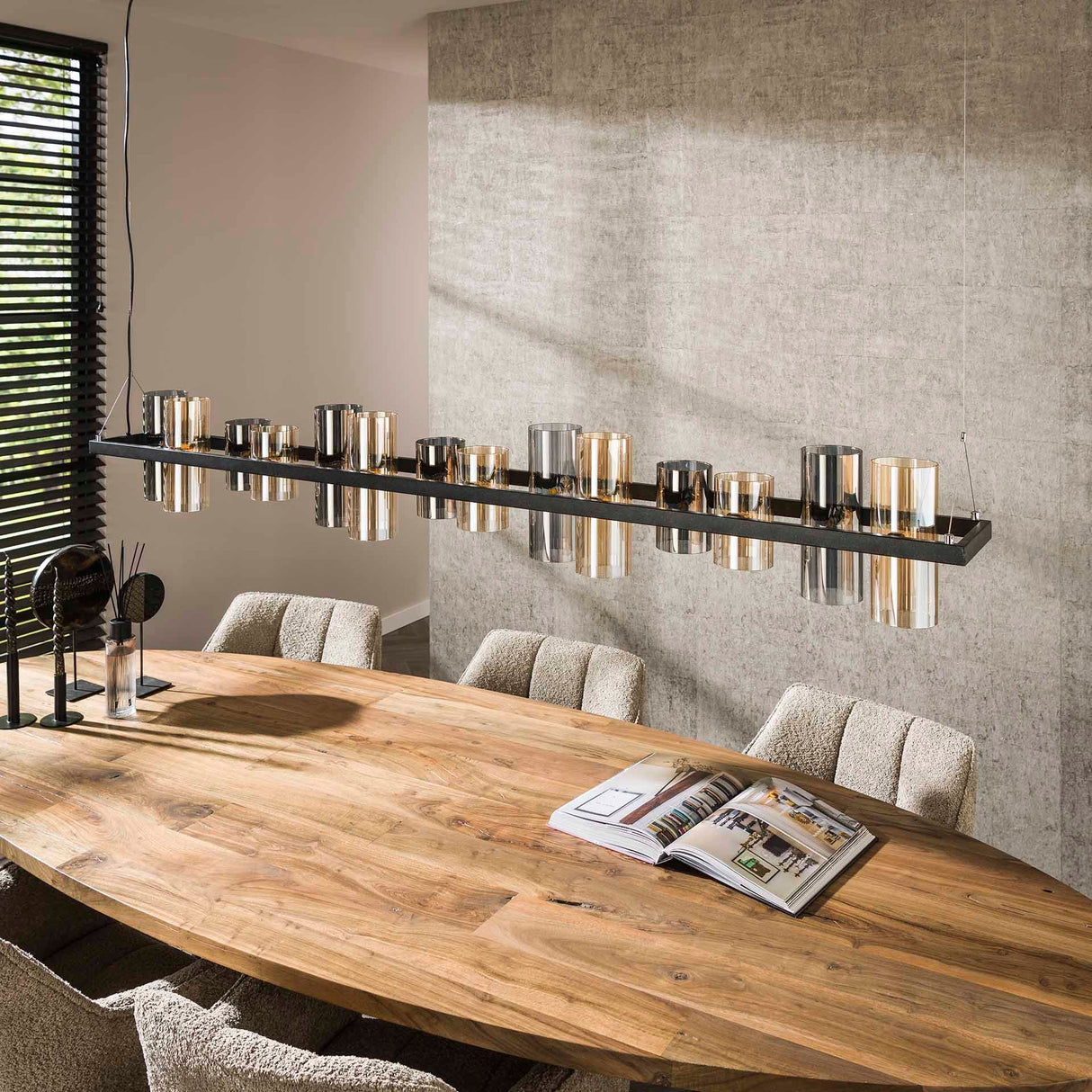 Hängelampe Zylinder-Mischglas - Prime Möbel