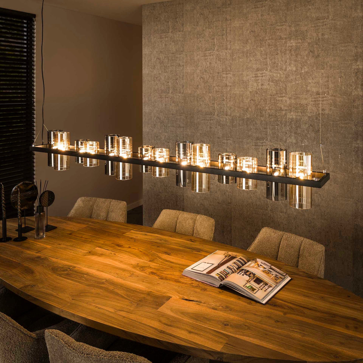 Hängelampe Zylinder-Mischglas - Prime Möbel