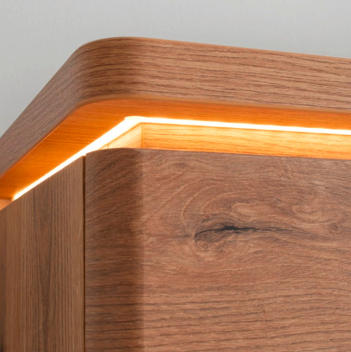 BARCELONA Highboard Eiche Massiv 150 x 128 x 37 cm Prime Möbel