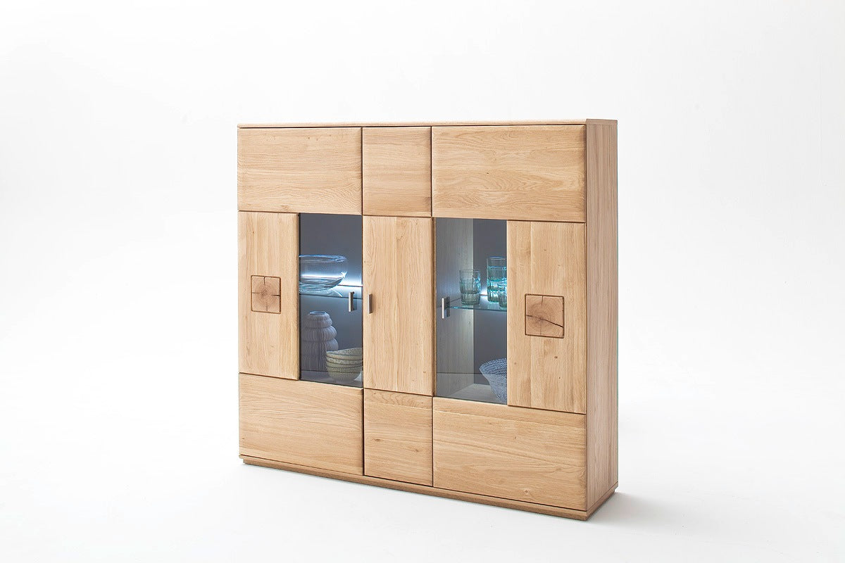 Highboard Bologna Eiche Bianco 150x141x38cm Prime Möbel