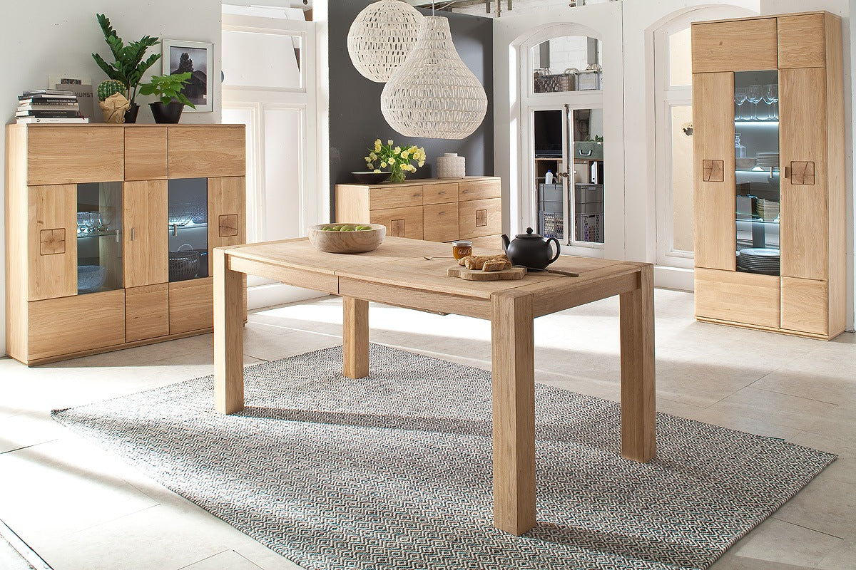 Highboard Bologna Eiche Bianco 150x141x38cm Prime Möbel