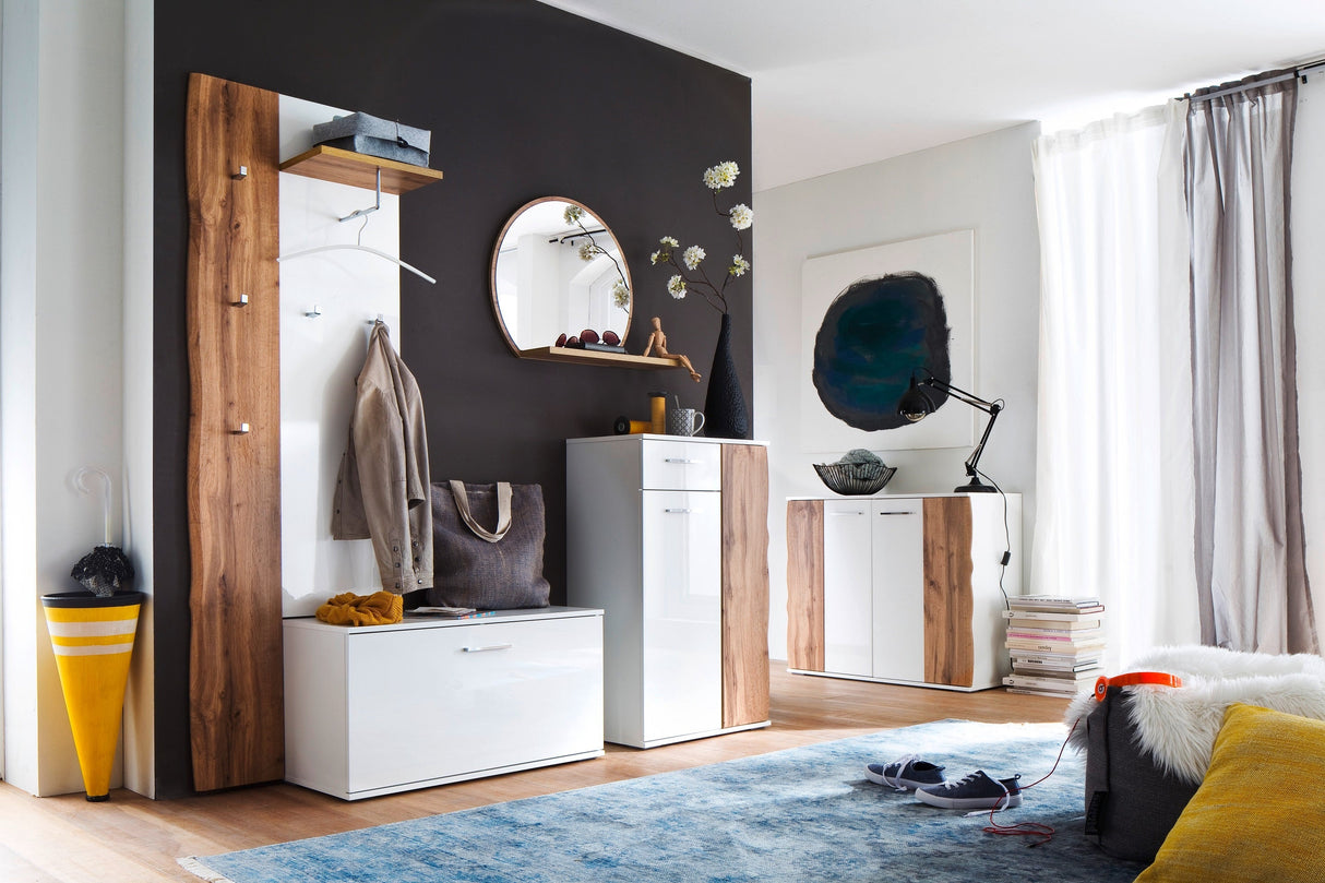 GRANADA Kommode Weiss/Wotan Eiche 122 x 94cm Prime Möbel