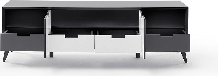 Nemanja Lowboard grau matt 180x55x40cm Prime Möbel