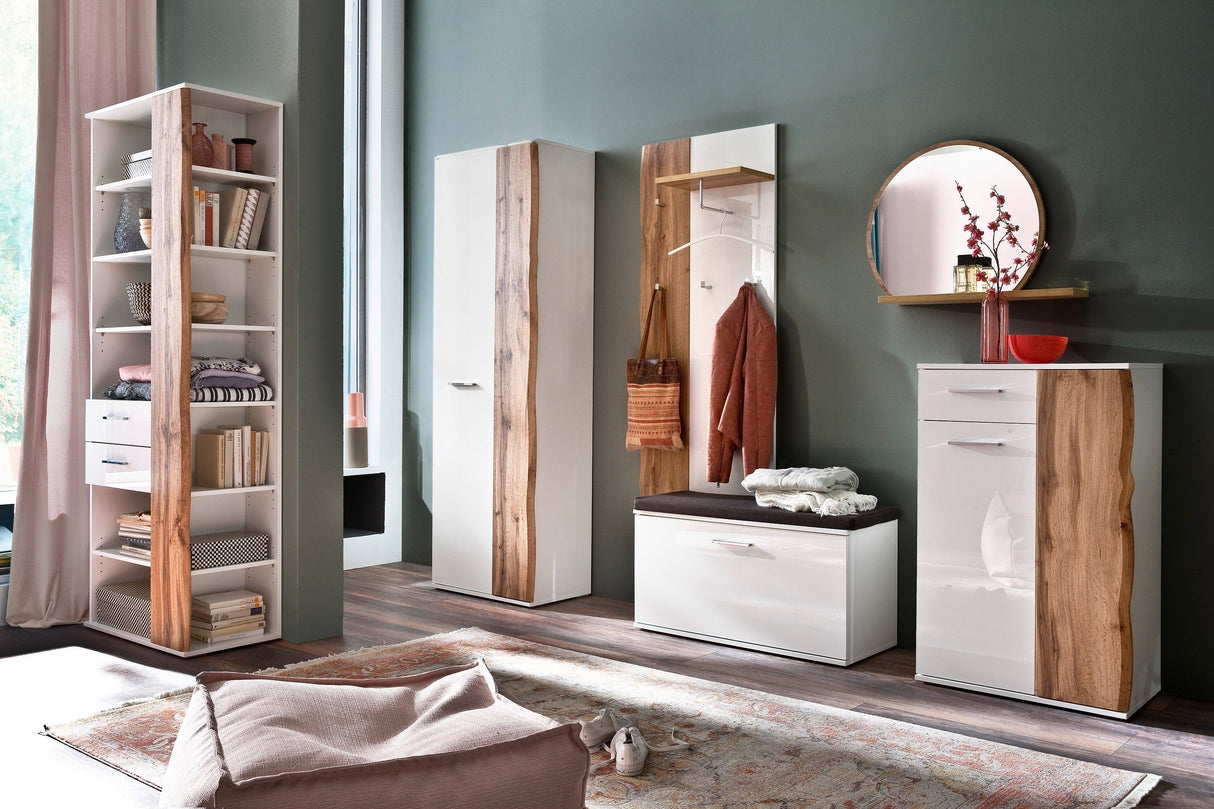 GRANADA Regal Weiss/Wotan Eiche 205x97cm Prime Möbel