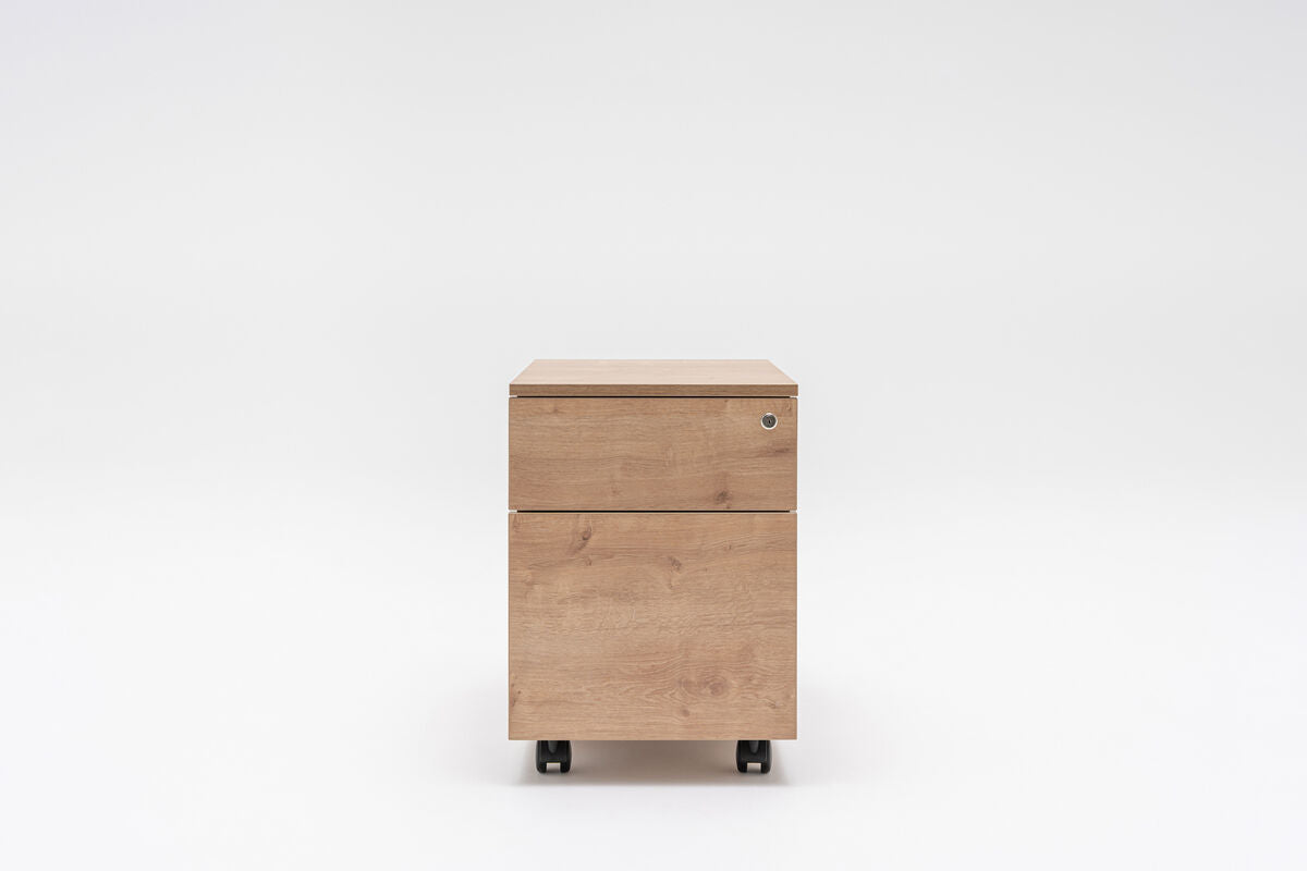 Mono Rollcontainer Bernsteineiche B428x T600x H586mm - Prime Möbel