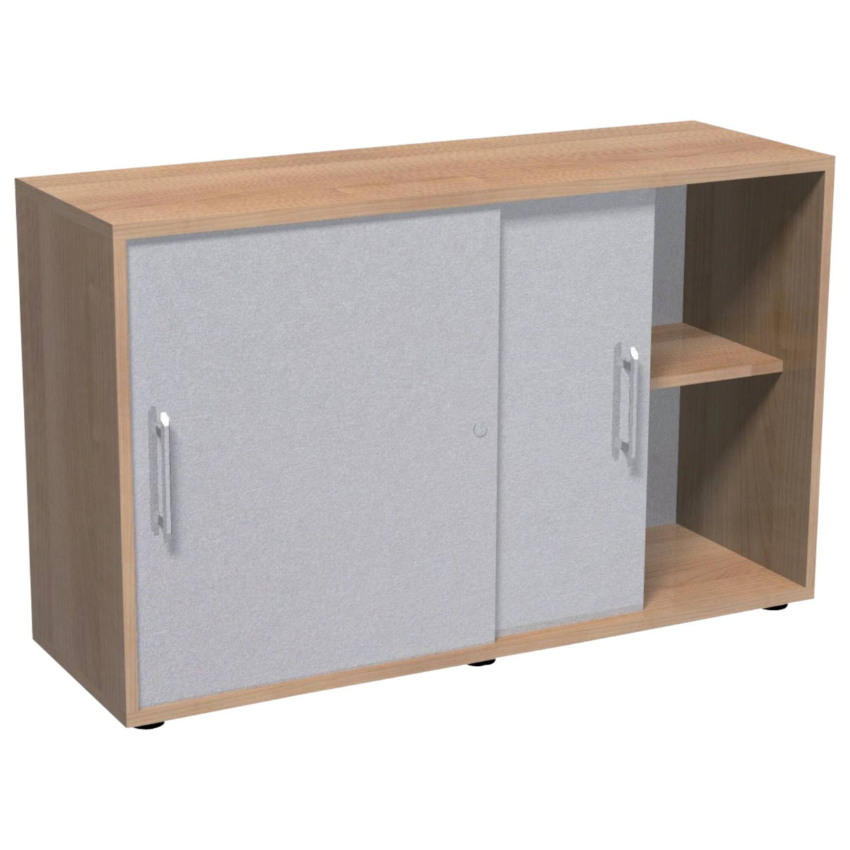 Red Line Matrix Schiebetürenschrank Melamin 1 Fachboden 1.200 x 400 x 748 mm Walnuss Braun Prime Möbel