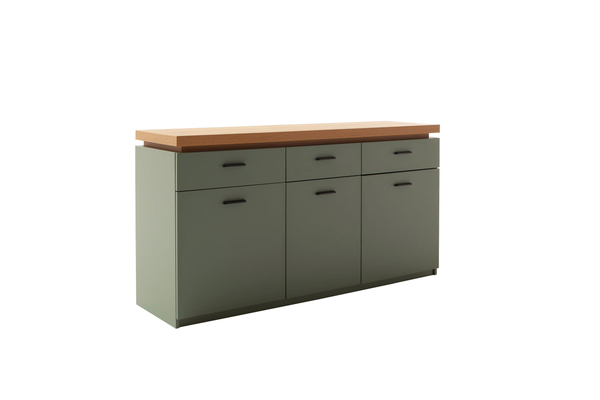 Moniz Sideboard Salbei Grün&Eiche 156x83cm Prime Möbel