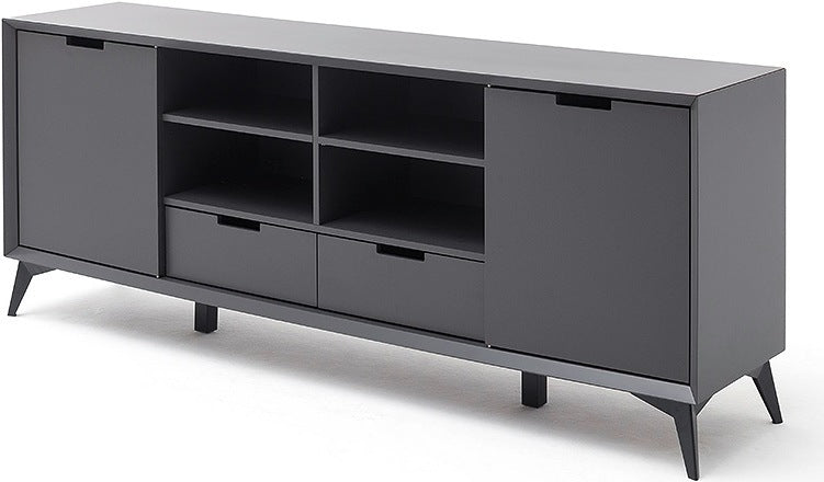 Sideboard Nemanja grau matt 180x73x40 cm Prime Möbel