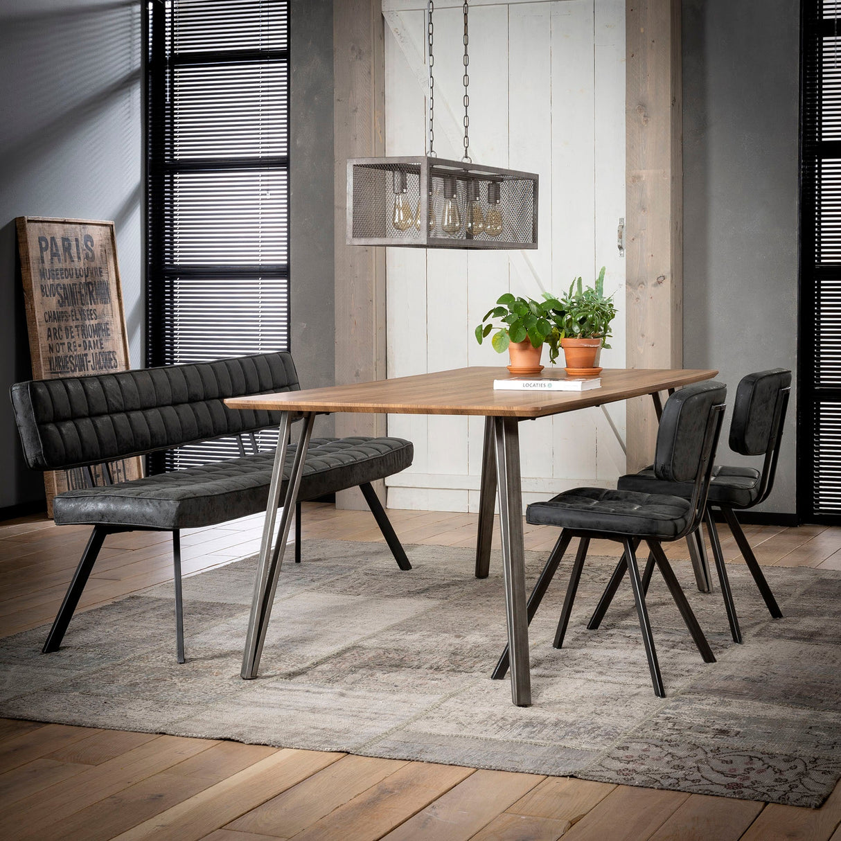 Sitzbank City mit Lederoptik 180cm Prime Möbel