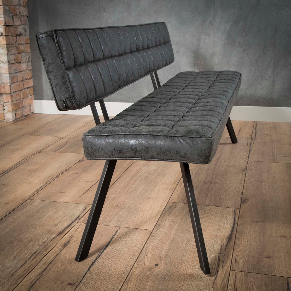 Sitzbank City mit Lederoptik 180cm Prime Möbel