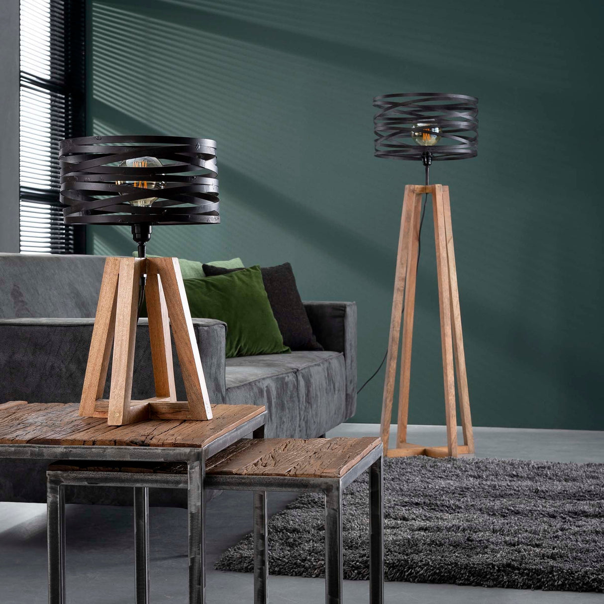 Stehleuchte Twisted Holz - Prime Möbel