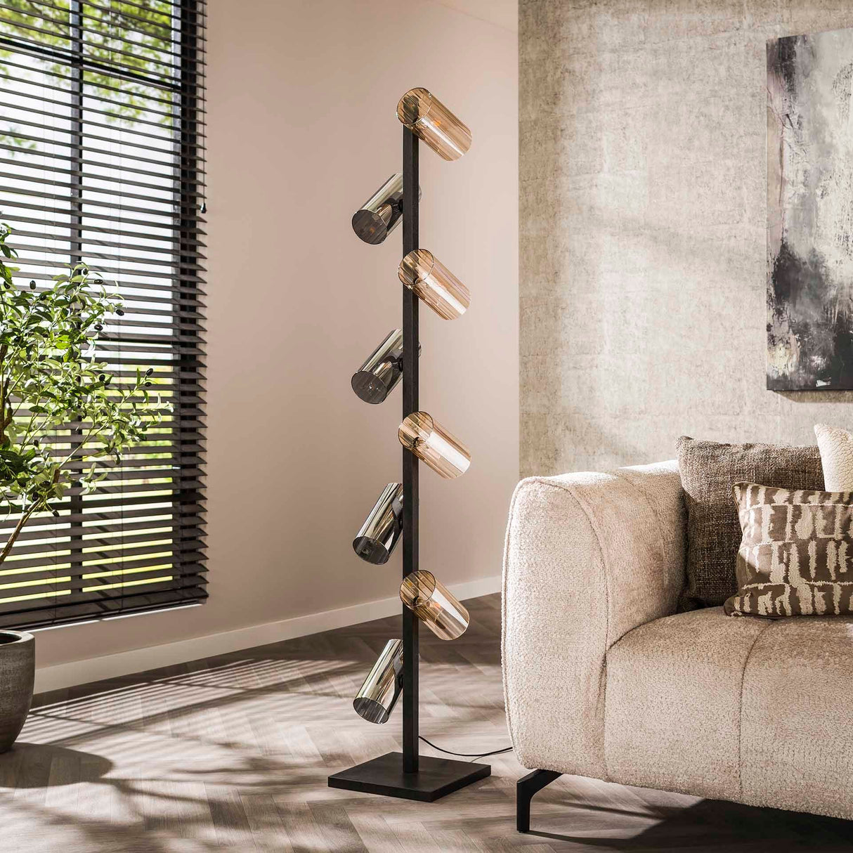 Stehleuchte Zylinder Mischglas Einzigartige Eleganz für Ihr Zuhause - Prime Möbel