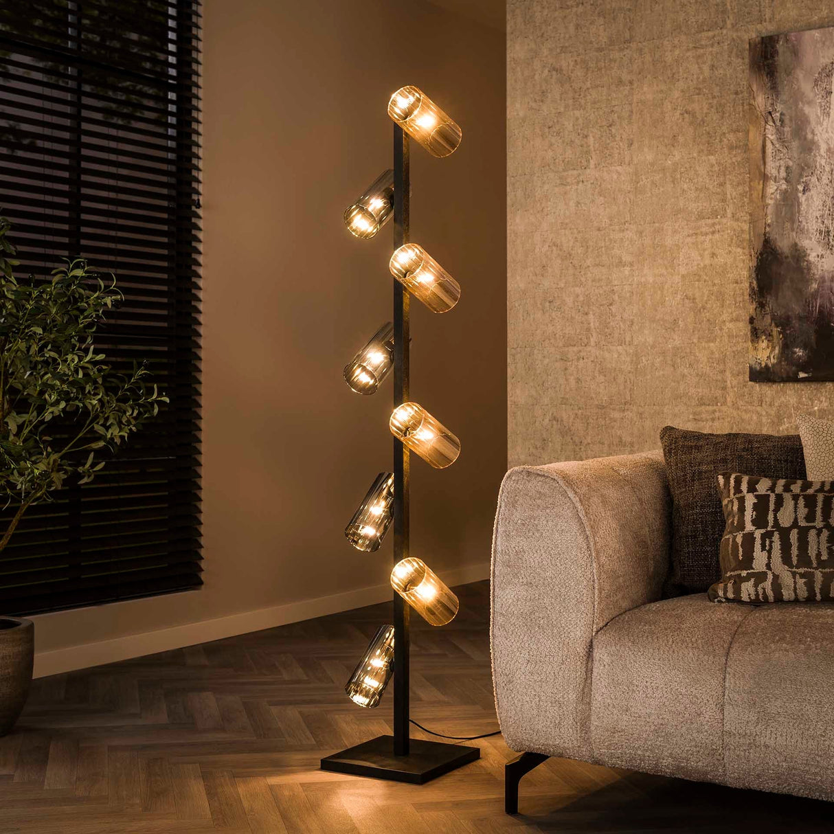 Stehleuchte Zylinder Mischglas Einzigartige Eleganz für Ihr Zuhause - Prime Möbel