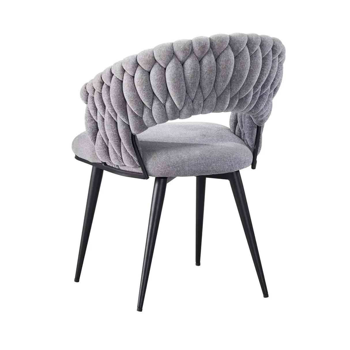 Wave Woven Esszimmerstuhl 2-set| Grau - Prime Möbel