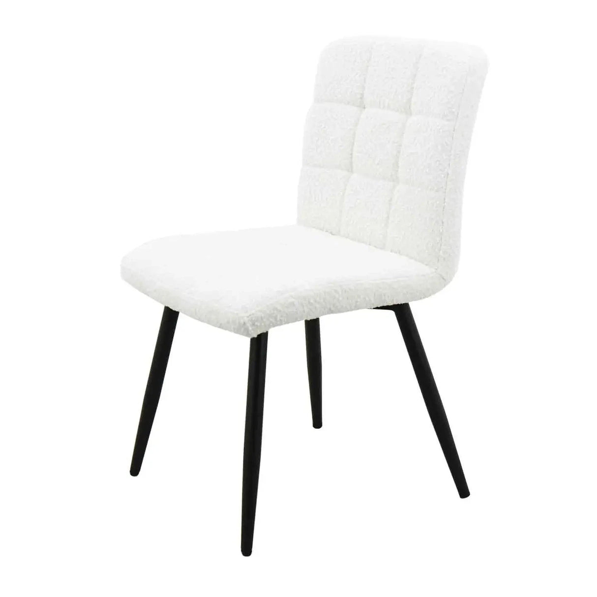 Stuhl Set Juliette Bouclette Natural (B 55 x T 47,5 x H 81 cm) - Prime Möbel