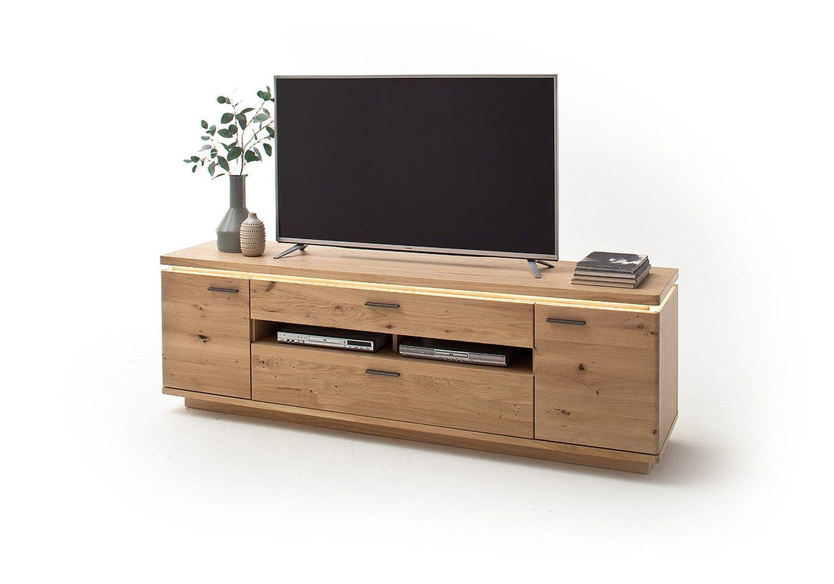 BARCELONA TV-Element Eiche Massiv 210 x 68 x 50 cm Prime Möbel