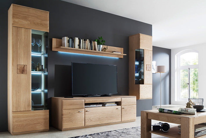 Bologna TV-Möbel Eiche Bianco 150x58 x50cm Prime Möbel