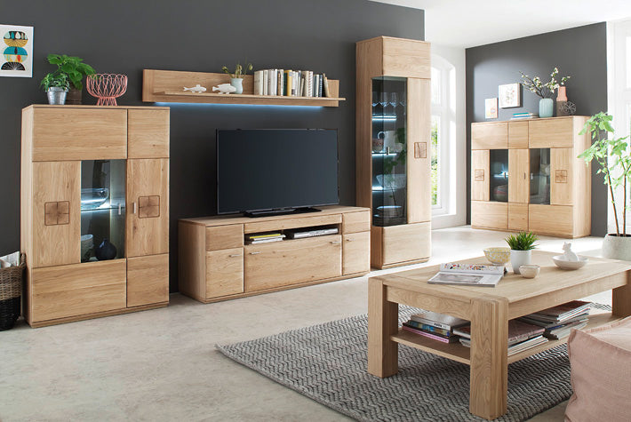 Bologna TV-Möbel Eiche Bianco 150x58 x50cm Prime Möbel