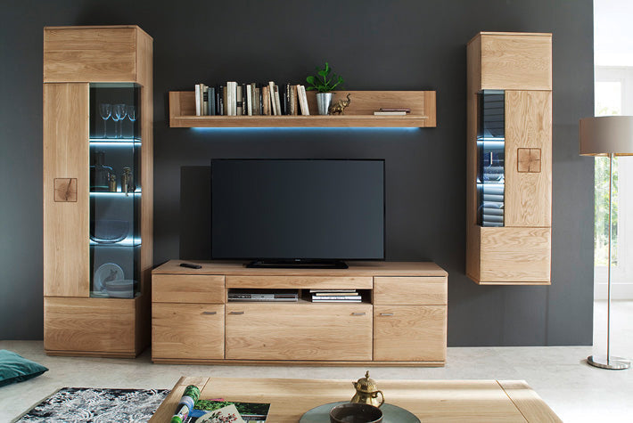 Bologna TV-Möbel Eiche Bianco 150x58 x50cm Prime Möbel