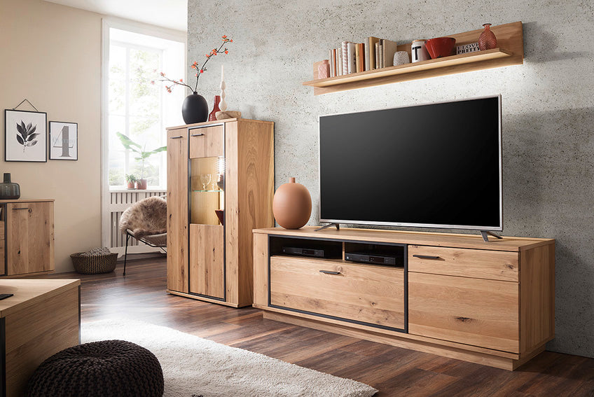Campino TV-Möbel Eiche 180 x 61 x 50 cm Prime Möbel