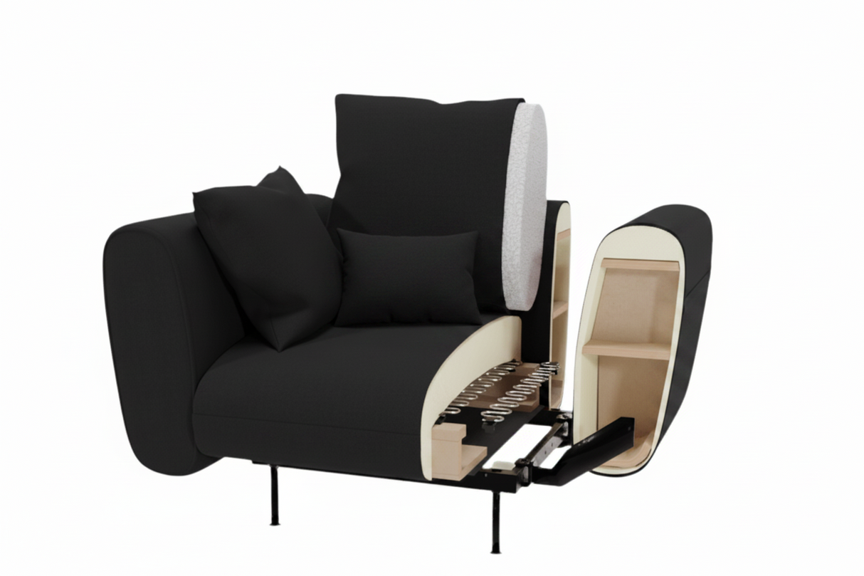 Loris Ecksofa L 290x165cm orange