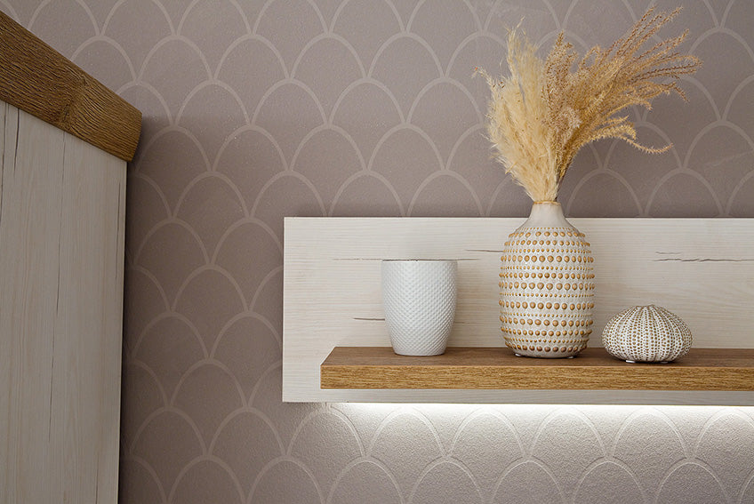 Madrid Landhaus Wohnwandkombi 181 x 24 x 22 cm Prime Möbel