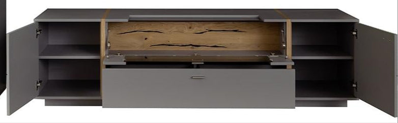 Sevilla Wohnwandkombi mit LED 316 x 207 x 50 cm Prime Möbel