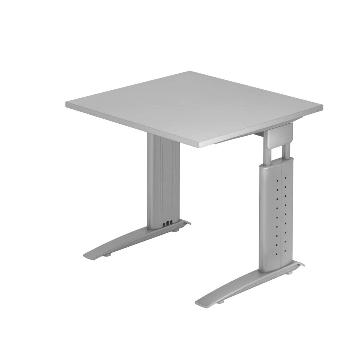 Schreibtisch US08 Weiss Holz Metall Mehrfarbig 80 x 80 cm Red Line