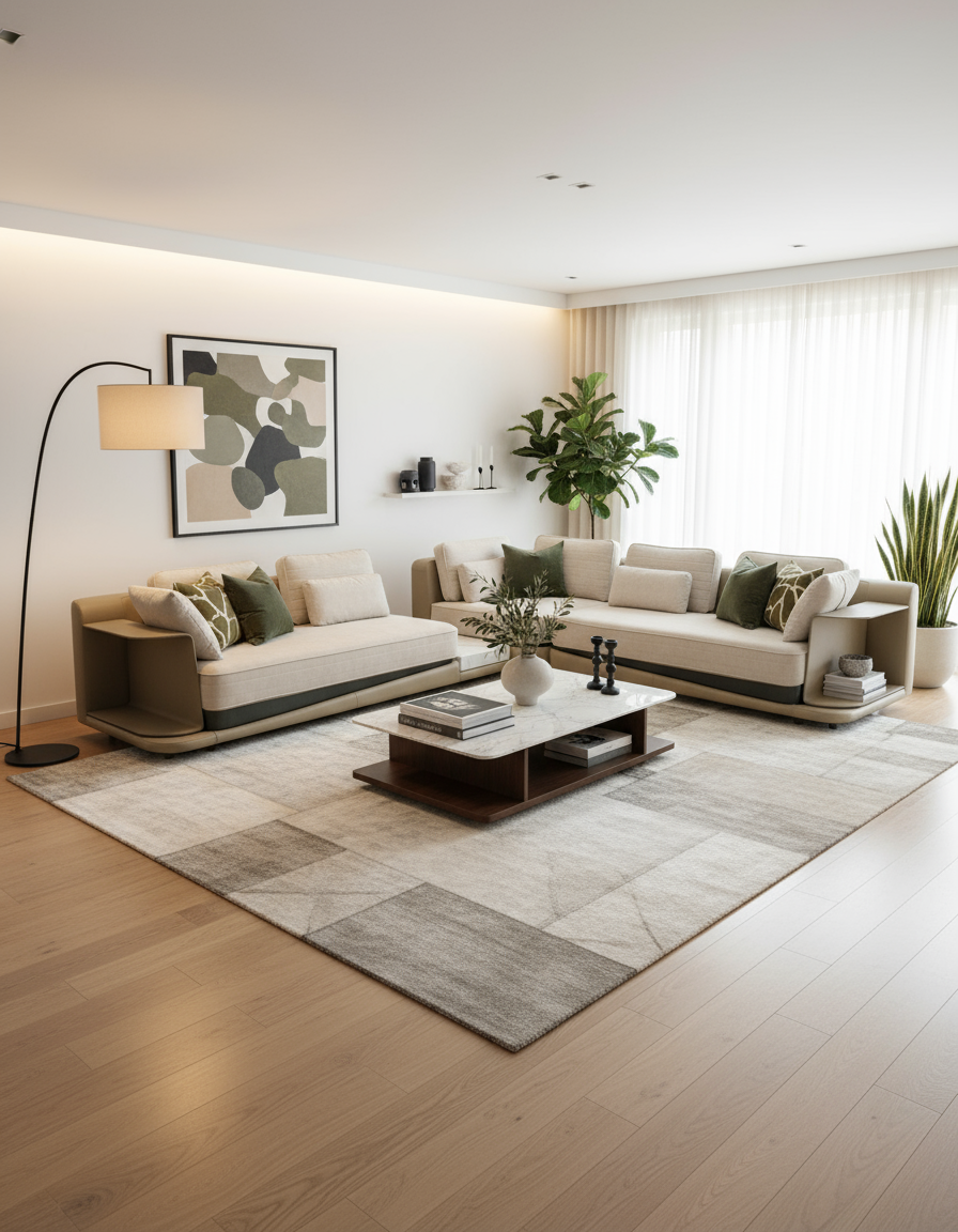 Ecksofa R Portofino Italy beige - Prime Möbel