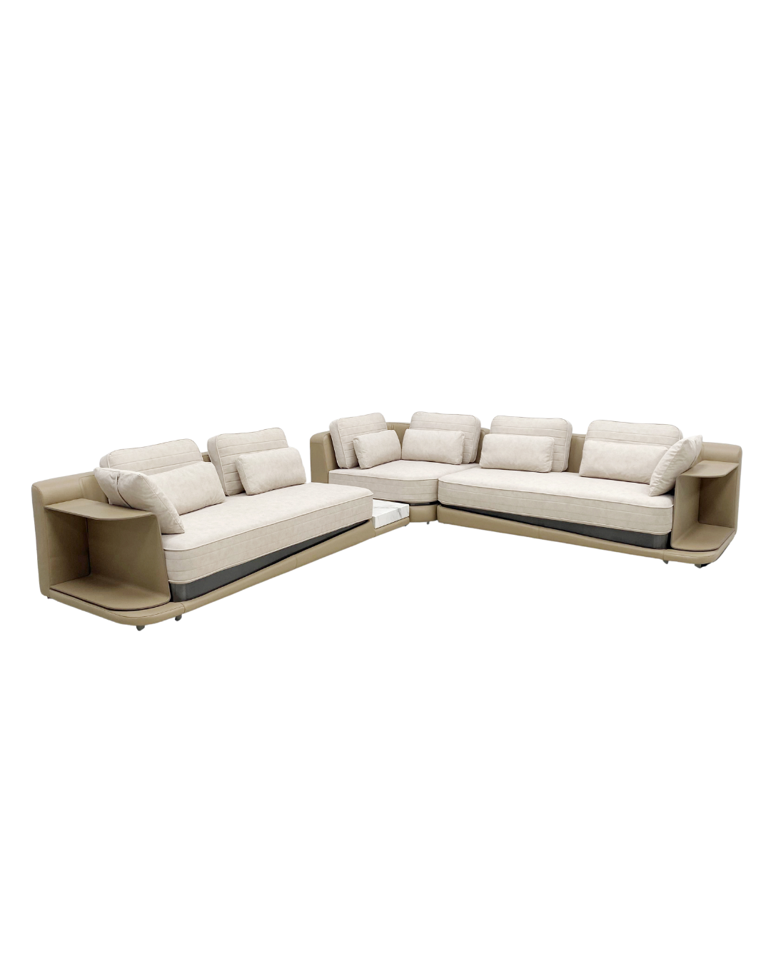 Ecksofa R Portofino Italy beige - Prime Möbel
