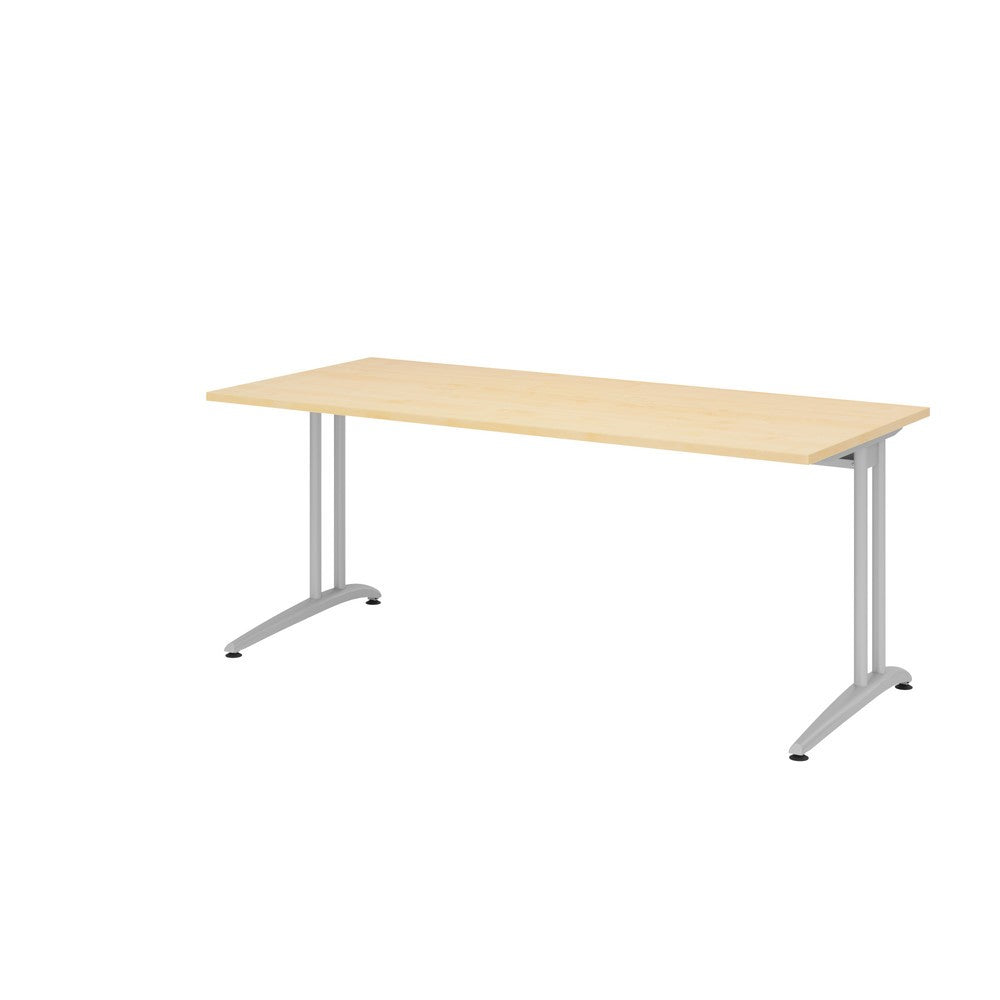 Büro-Schreibtisch Akzent, C-Fuss Gestell,Hx BxT 740 x 1.600 x 600 mm, ahorn - Prime Möbel