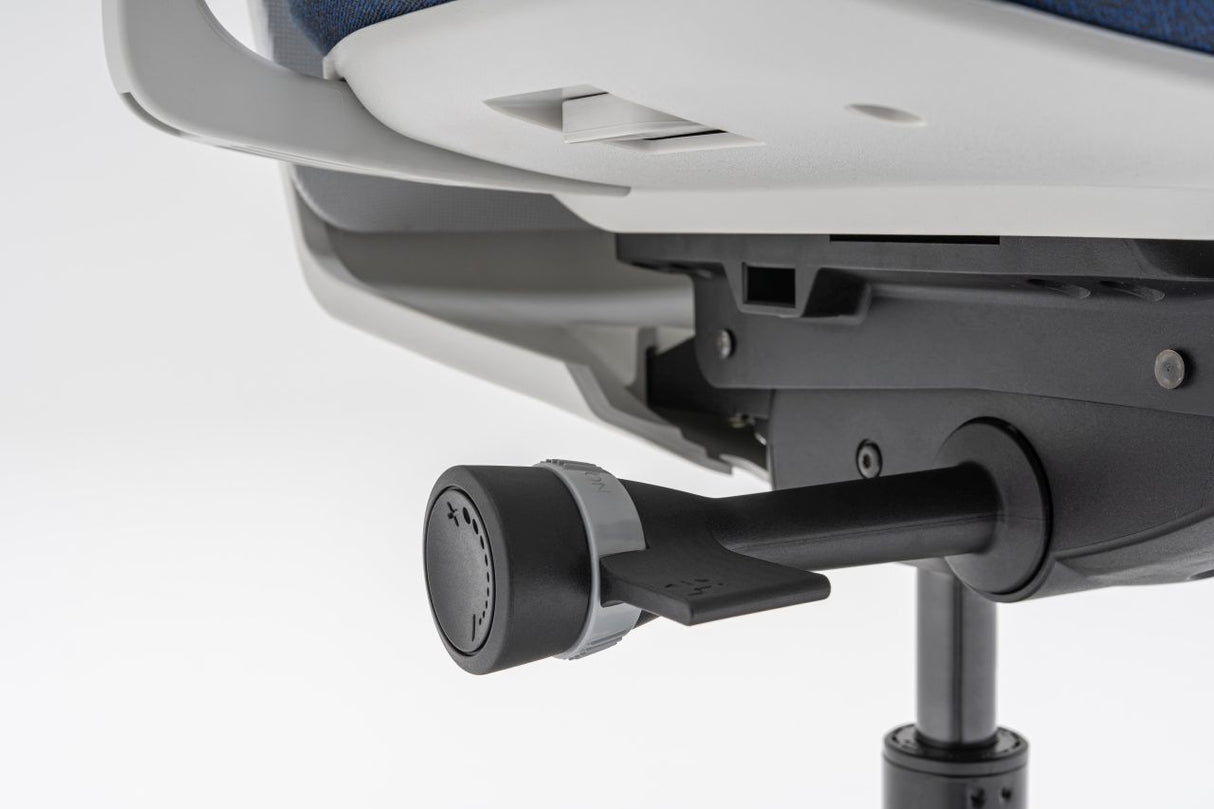 EVO2 Bürostuhl grau Basis mit Armlehne - Prime Möbel