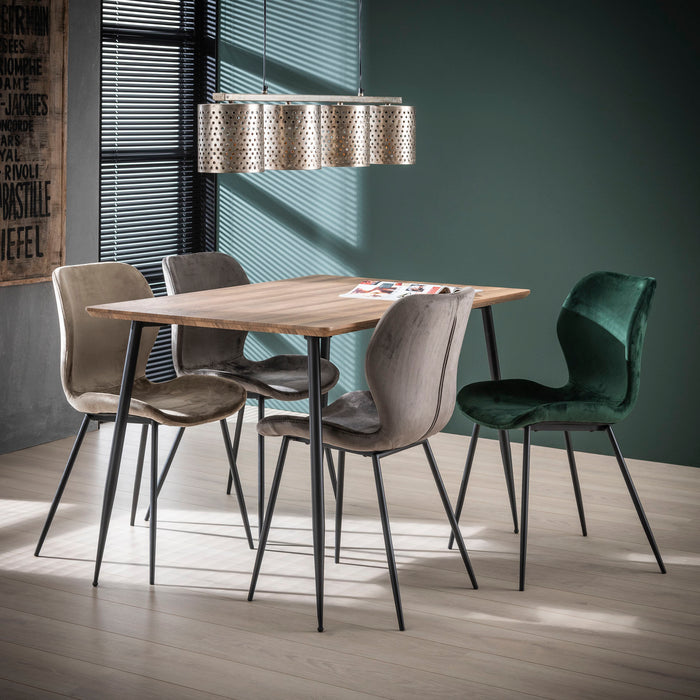 Zara Stuhl Samt/Bouclé Stoff - Prime Möbel