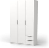 Kleiderschrank Eclipse weiss matt 120 cm