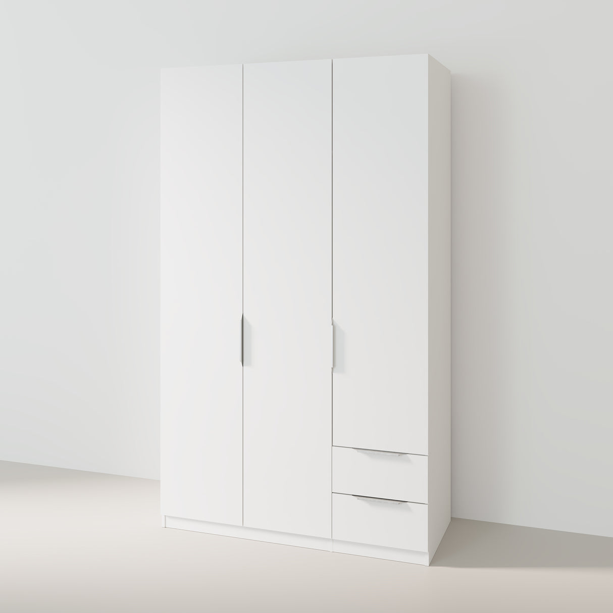 Kleiderschrank Eclipse weiss matt 120 cm