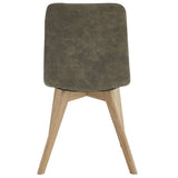 4x Set PRIME DOM Stuhl - Essen, Taupe Samt, 43x53x88 cm