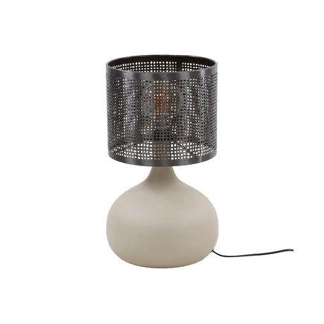 Tischlampe in natürlichem Grau stilvoll und modern - Prime Möbel