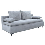 Sofa Lorena mit Bettauszug grau