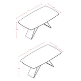 Esstisch Lehmann Keramikplatte weiss 160cm