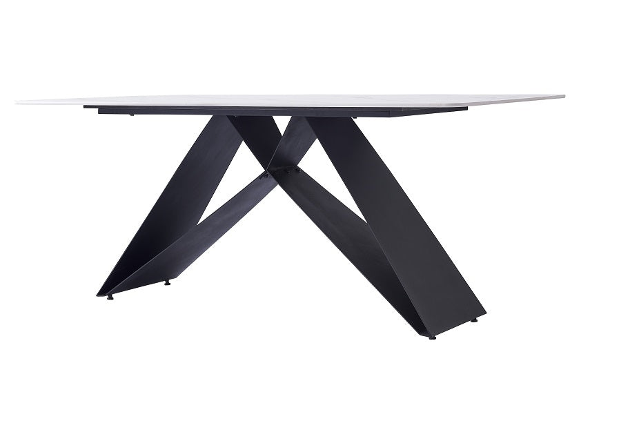 Esstisch Lehmann Keramikplatte weiss 160cm