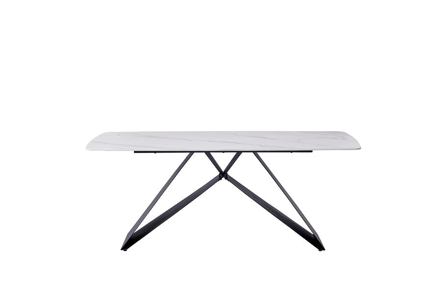 Esstisch Lehmann Keramikplatte weiss 160cm