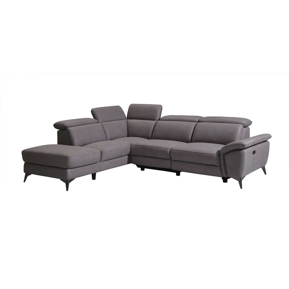 Ecksofa Navora beige mit Motor Rechts beige
